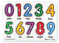 Melissa & Doug See-Inside Numbers Wooden Peg Puzzle (10 pcs)